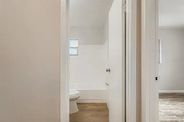 a bathroom with a toilet