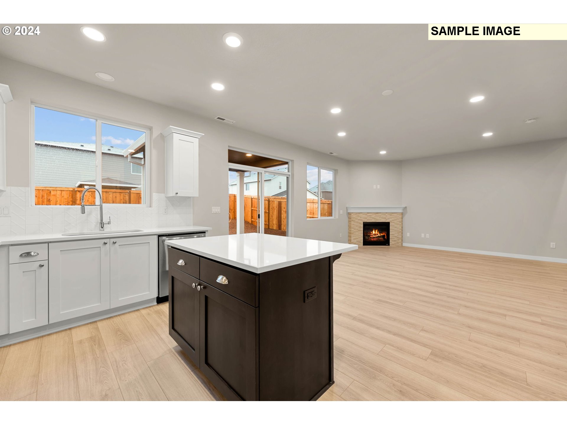 3135 South Nectarine Street Cornelius, OR 97113 - Photo 13 of 41 a kitchen with a sink and wooden floor