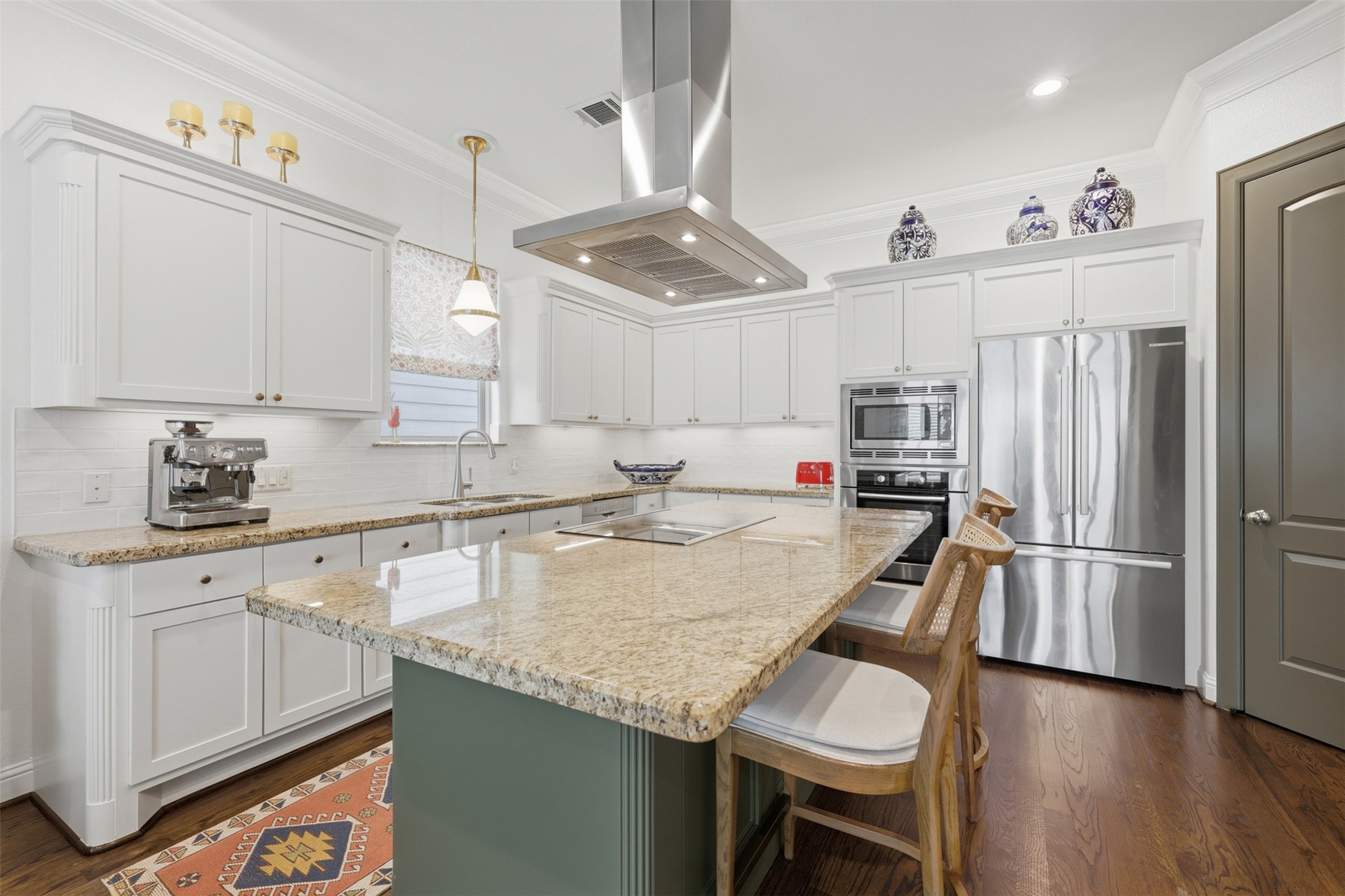 1956 Welch Street Houston, TX 77019 - Photo 4 of 29 Kitchen features brand new refrigerator and stovetop
