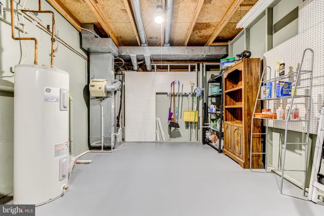 a view of storage and utility room