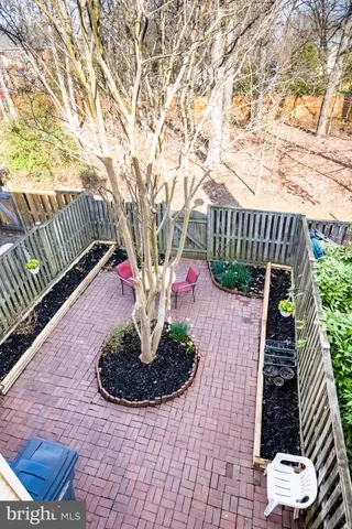 a view of balcony with furniture