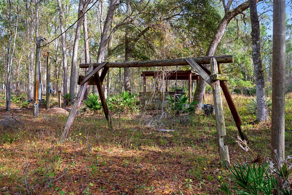22439 Bull Run Road Brooksville, FL 34602 - Photo 55 of 66 a view of trees and barn in the yard