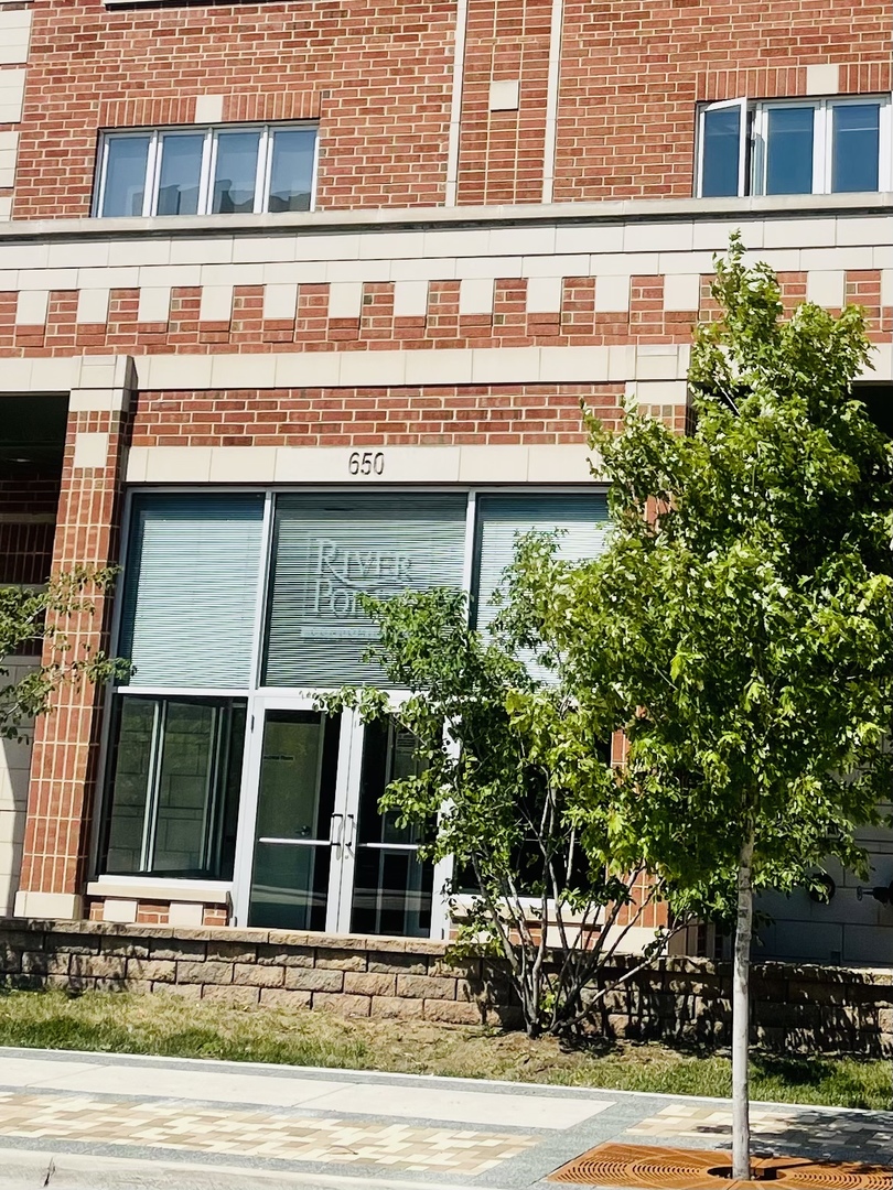 a front view of a building