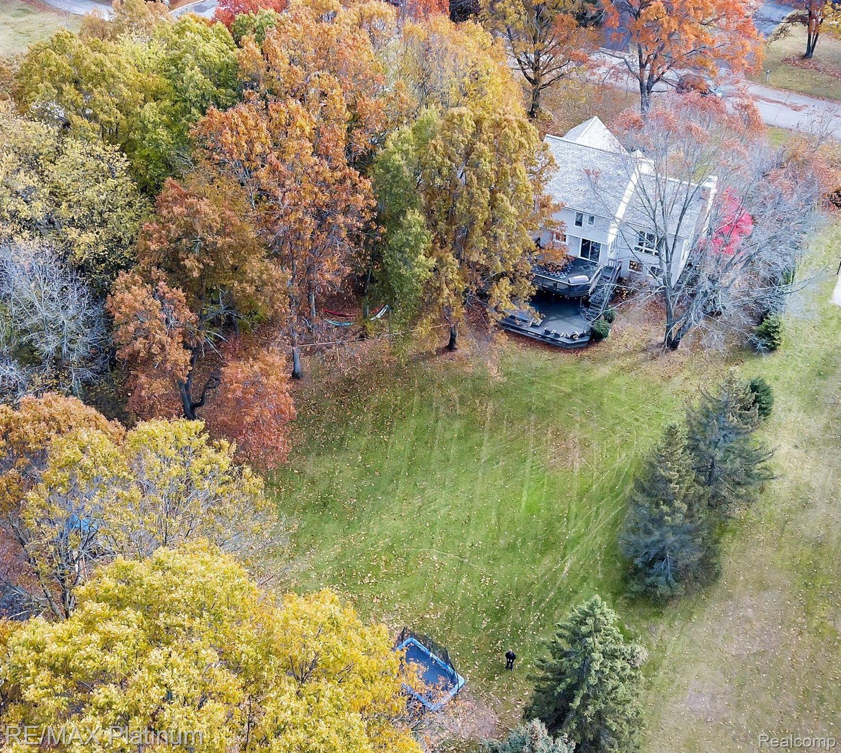 2439 Sunny Ridge Drive Pinckney, MI 48169 - Photo 35 of 42 Back Yard View From Above