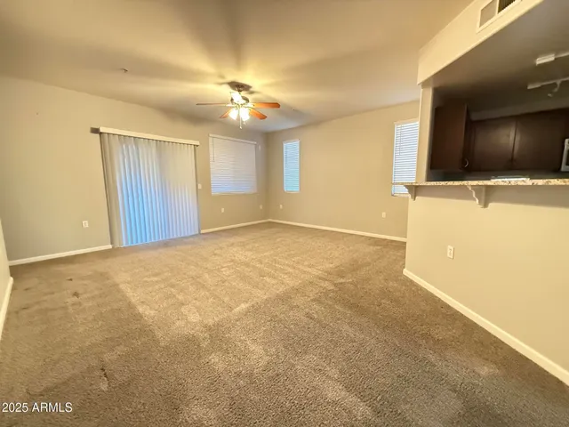a view of a livingroom with a flat screen tv