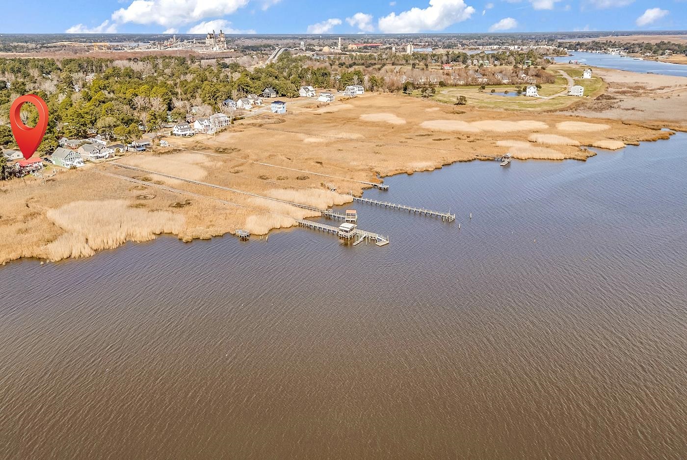 2023 Asbury Street Georgetown, SC 29440 - Photo 37 of 40 Drone / aerial view of a large body of water