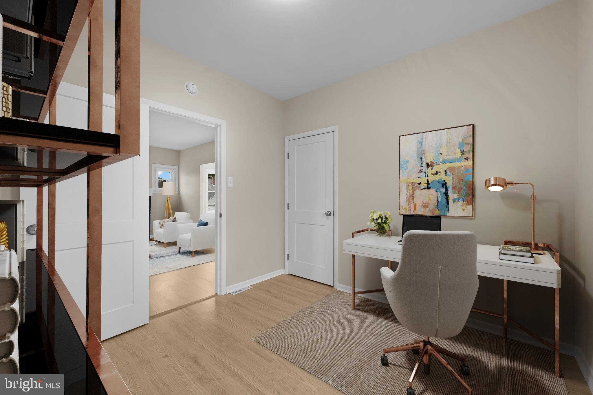 327 West Summit Avenue Wilmington, DE 19804 - Photo 11 of 26 a view of a workspace with furniture and workspace