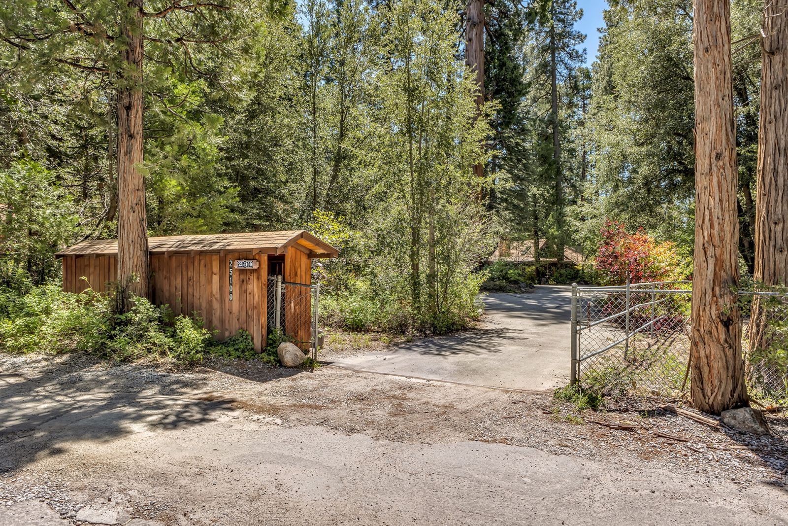 25100 Indian Rock Road Idyllwild, CA 92549 - Photo 9 of 75 a view of a backyard
