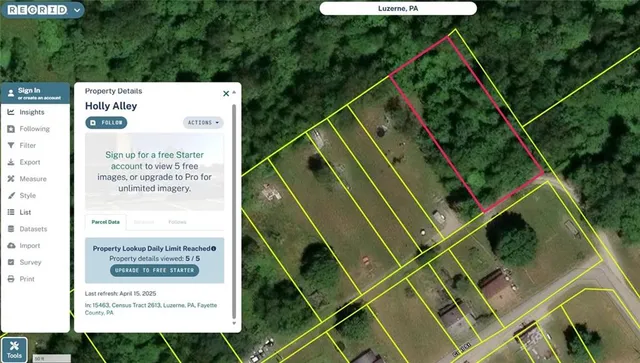 $7,500 | 0 Holly Alley, Merrittstown, PA 15463