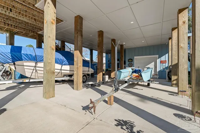 a view of gym equipment and children play room