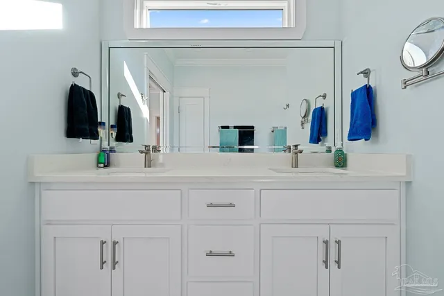 a view of a balcony with an ocean