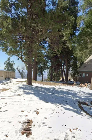 a view of road with trees
