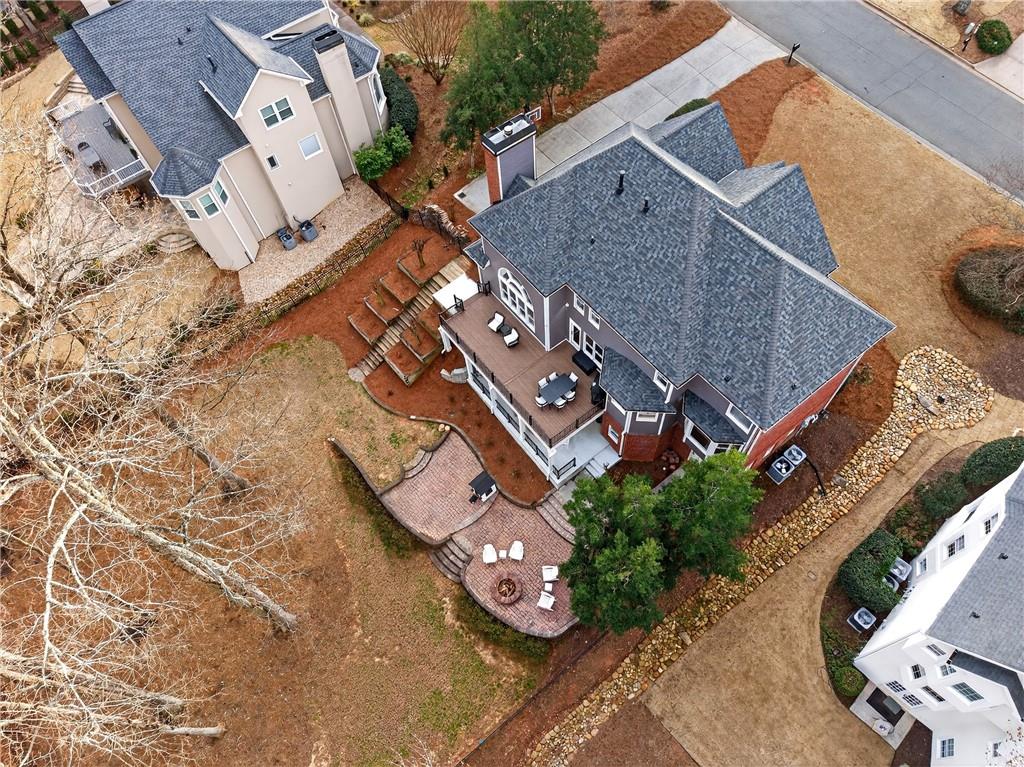 14325 Morning Mountain Way Milton, GA 30004 - Photo 55 of 66 an aerial view of a house with a yard and furniture