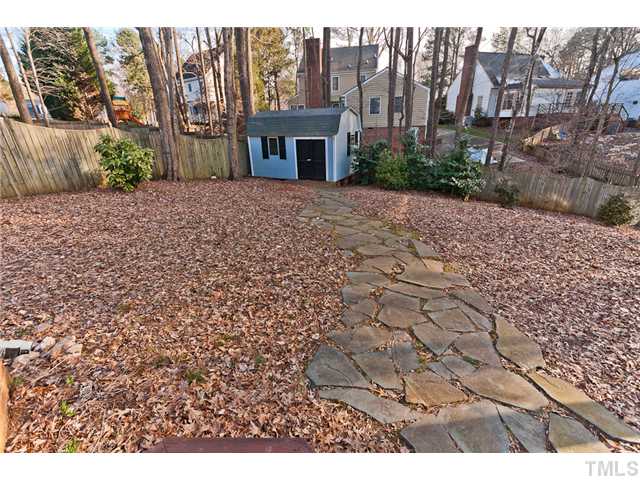 4405 Ennismore Circle Raleigh, NC 27613 - Photo 21 of 21 Wired work shop and storage shed, large fenced back yard, .35 acre lot.