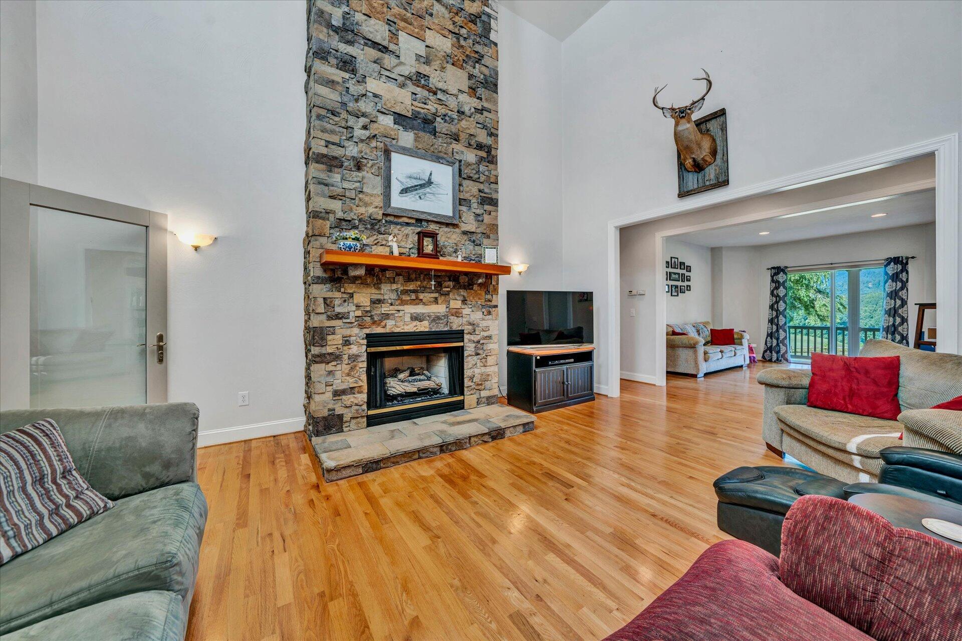 325 Rock Ridge Road Callaway, VA 24067 - Photo 22 of 74 a living room with furniture and a fireplace
