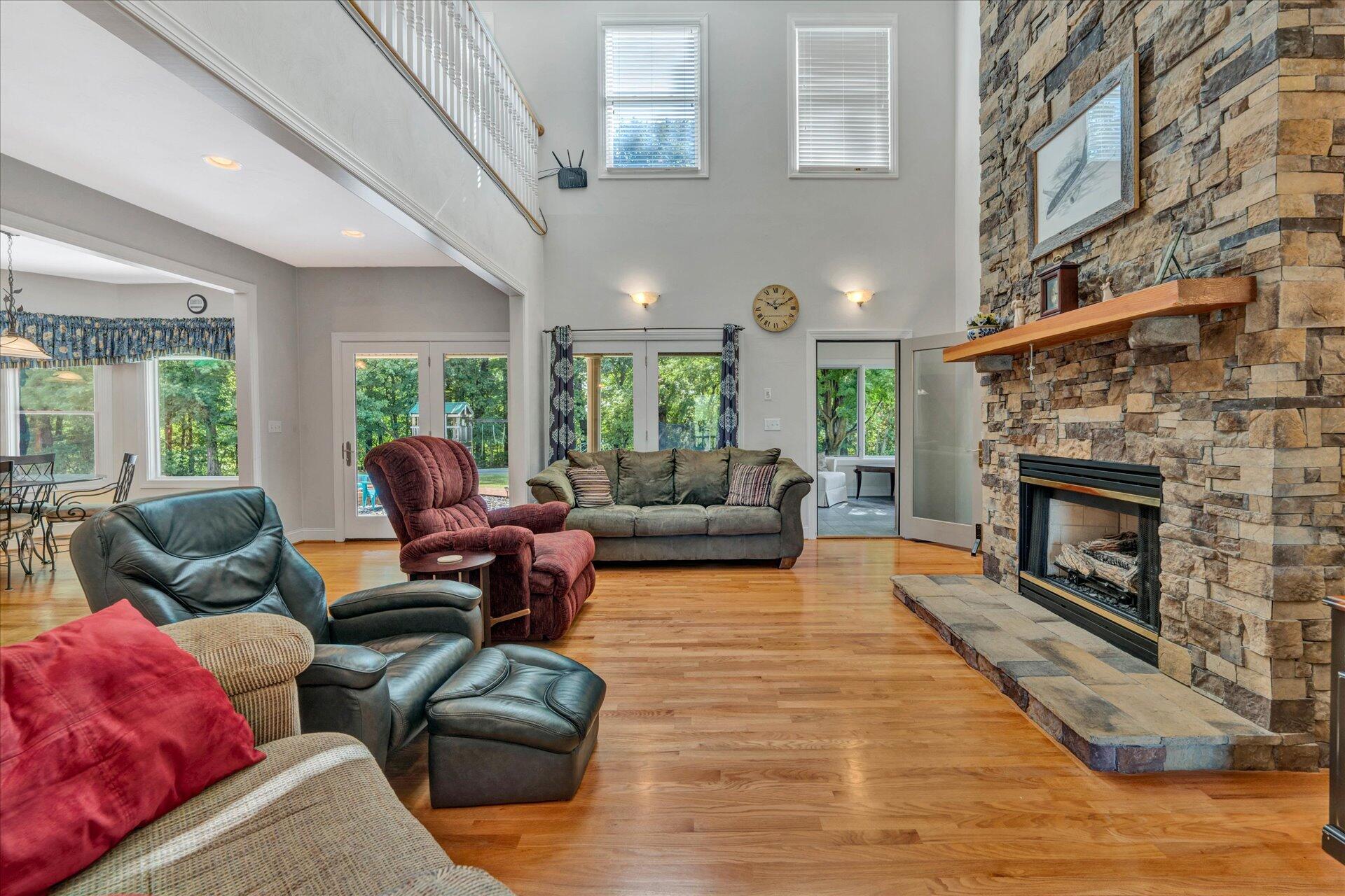325 Rock Ridge Road Callaway, VA 24067 - Photo 23 of 74 a living room with furniture and a fireplace