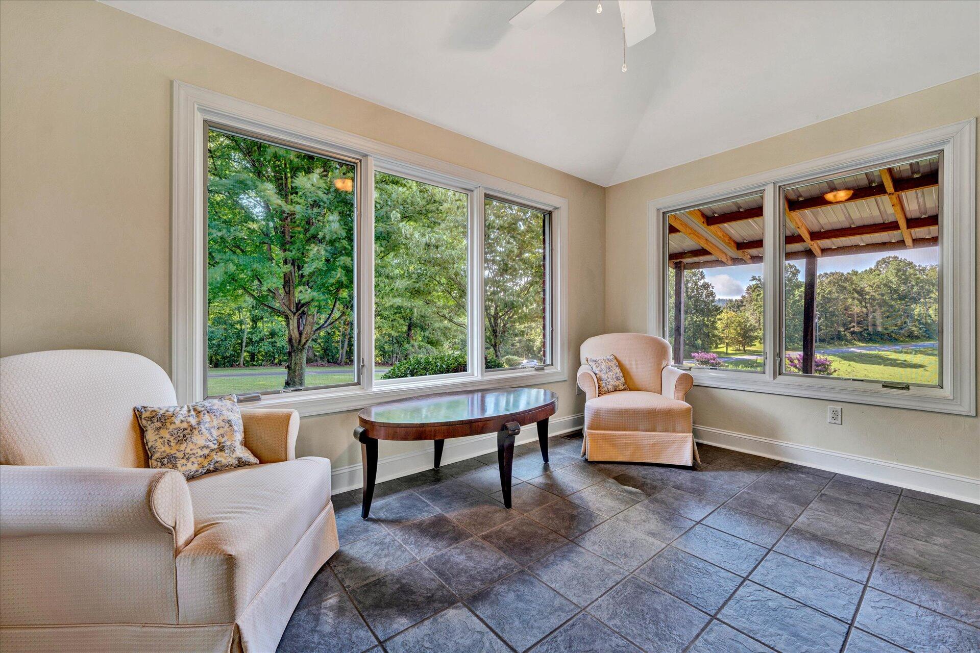 325 Rock Ridge Road Callaway, VA 24067 - Photo 32 of 74 a living room with furniture and a large window