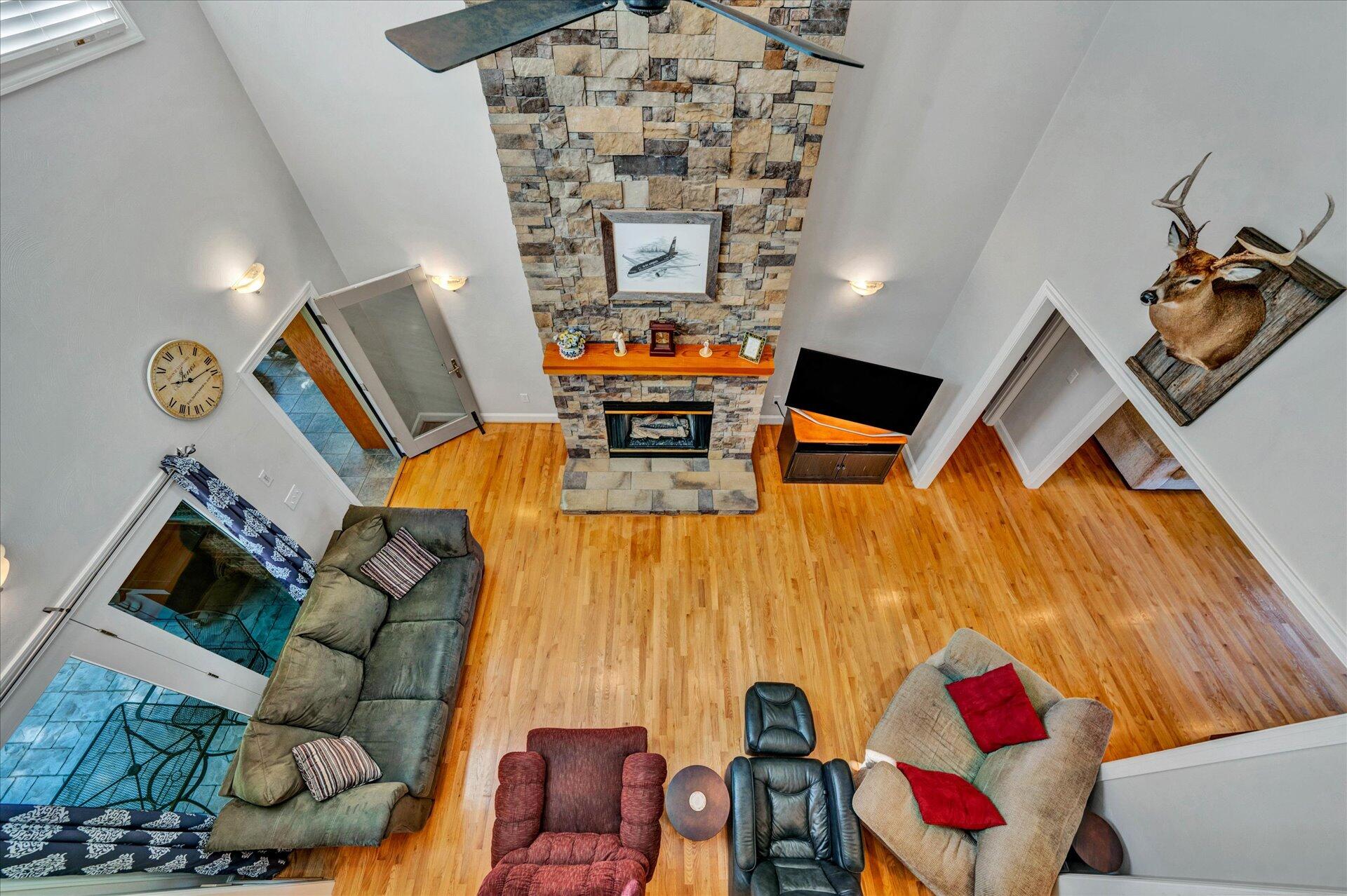 325 Rock Ridge Road Callaway, VA 24067 - Photo 37 of 74 View from Upper Level