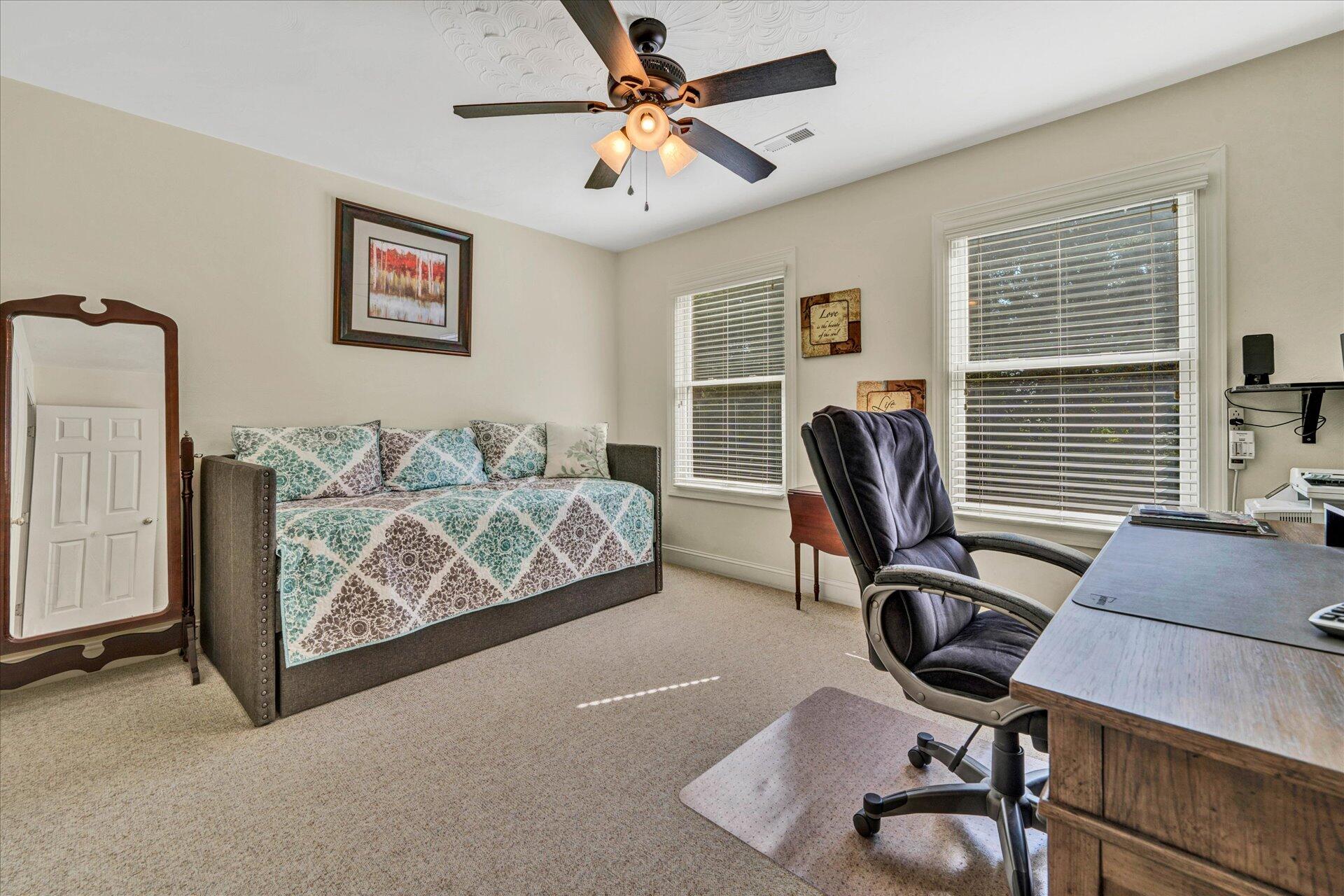 325 Rock Ridge Road Callaway, VA 24067 - Photo 41 of 74 a view of a workspace with furniture and a window