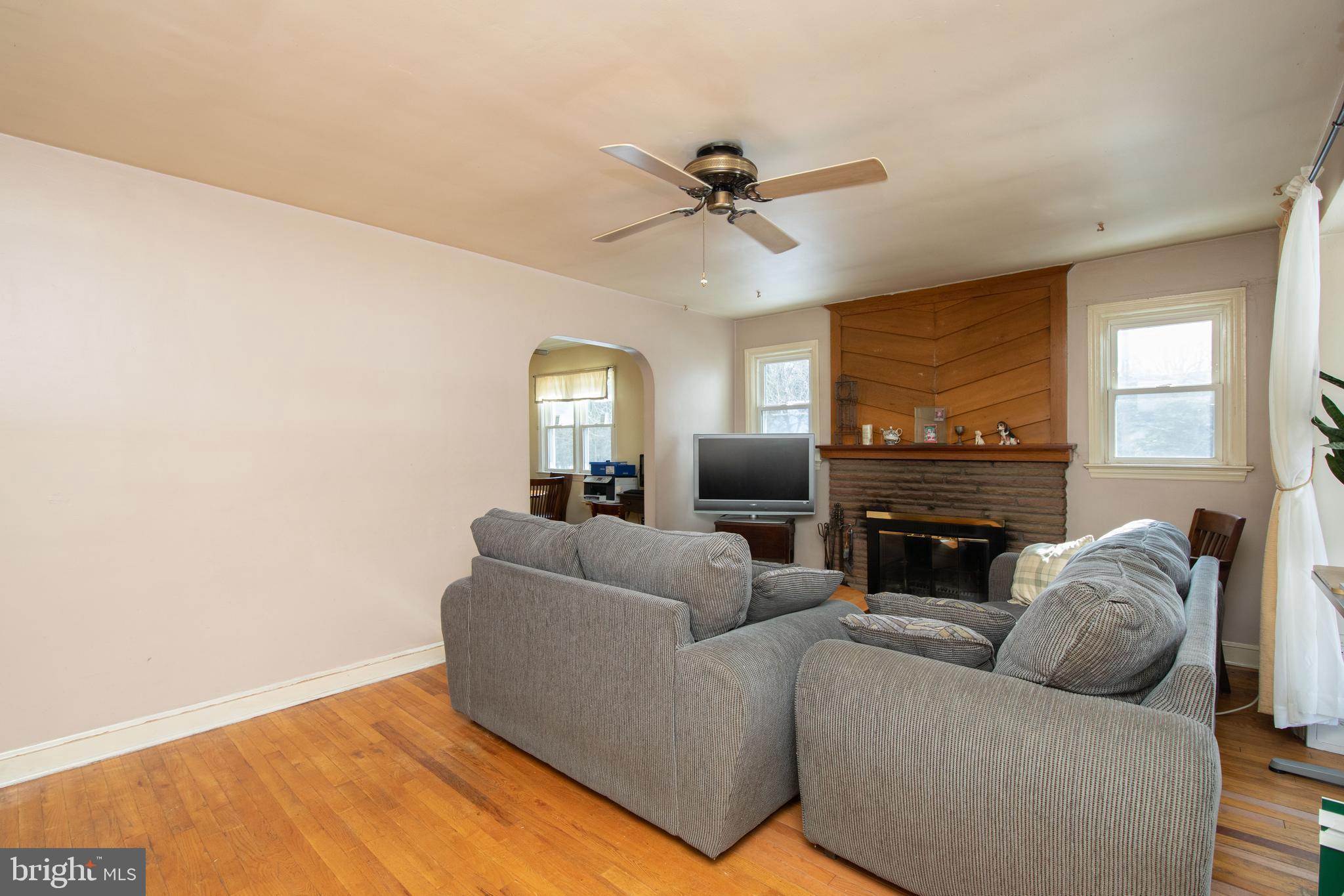 1398 Good Intent Road Woodbury, NJ 08096 - Photo 6 of 41 Living Room with Woodburning Fireplace