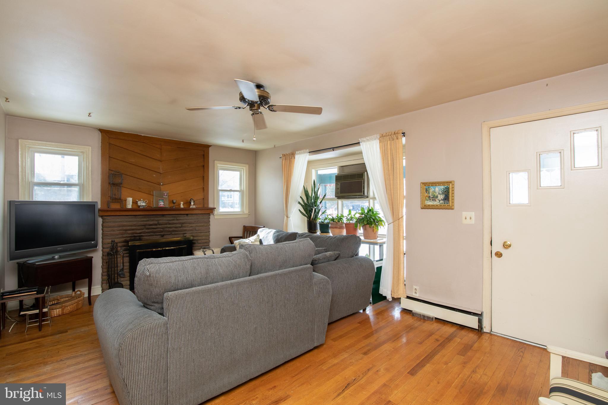 1398 Good Intent Road Woodbury, NJ 08096 - Photo 7 of 41 Living Room with Woodburning Fireplace