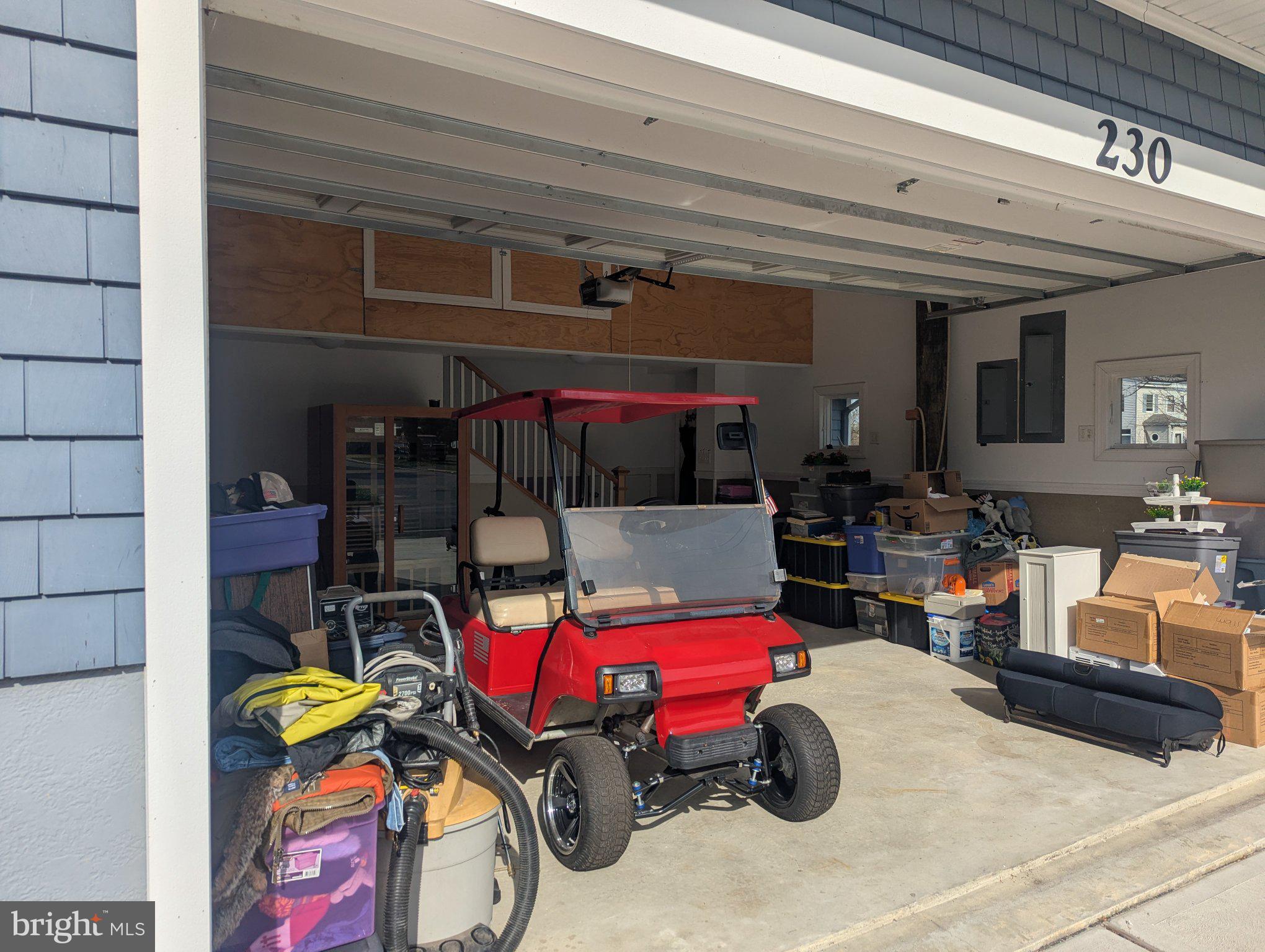 230 South Green Street Tuckerton, NJ 08087 - Photo 19 of 72 Charming garage with a pop of red.