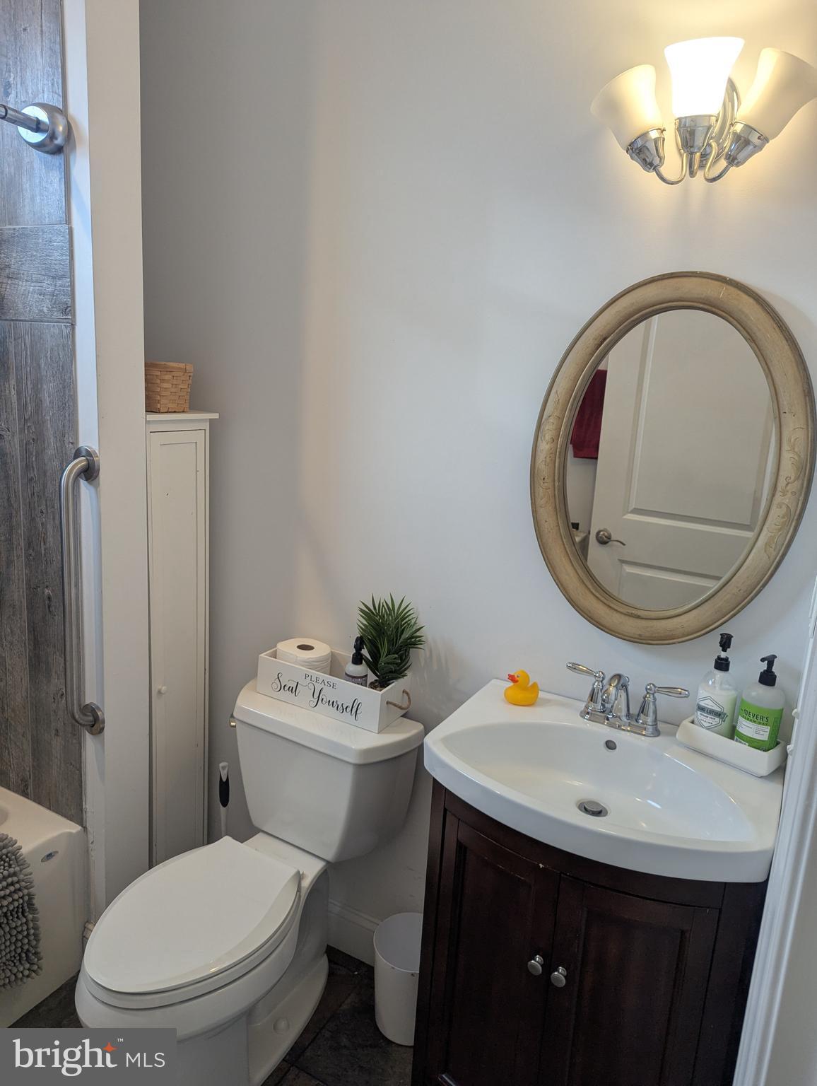 230 South Green Street Tuckerton, NJ 08087 - Photo 50 of 72 a bathroom with a sink a mirror and a toilet