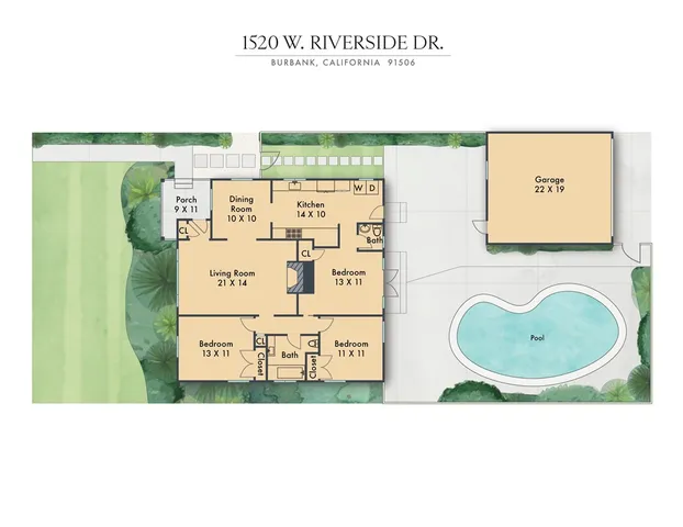 $1,399,000 | 1520 West Riverside Drive, Burbank, CA 91506