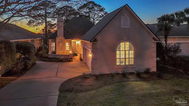 a front view of a house
