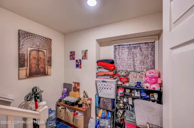a room with toys and storage