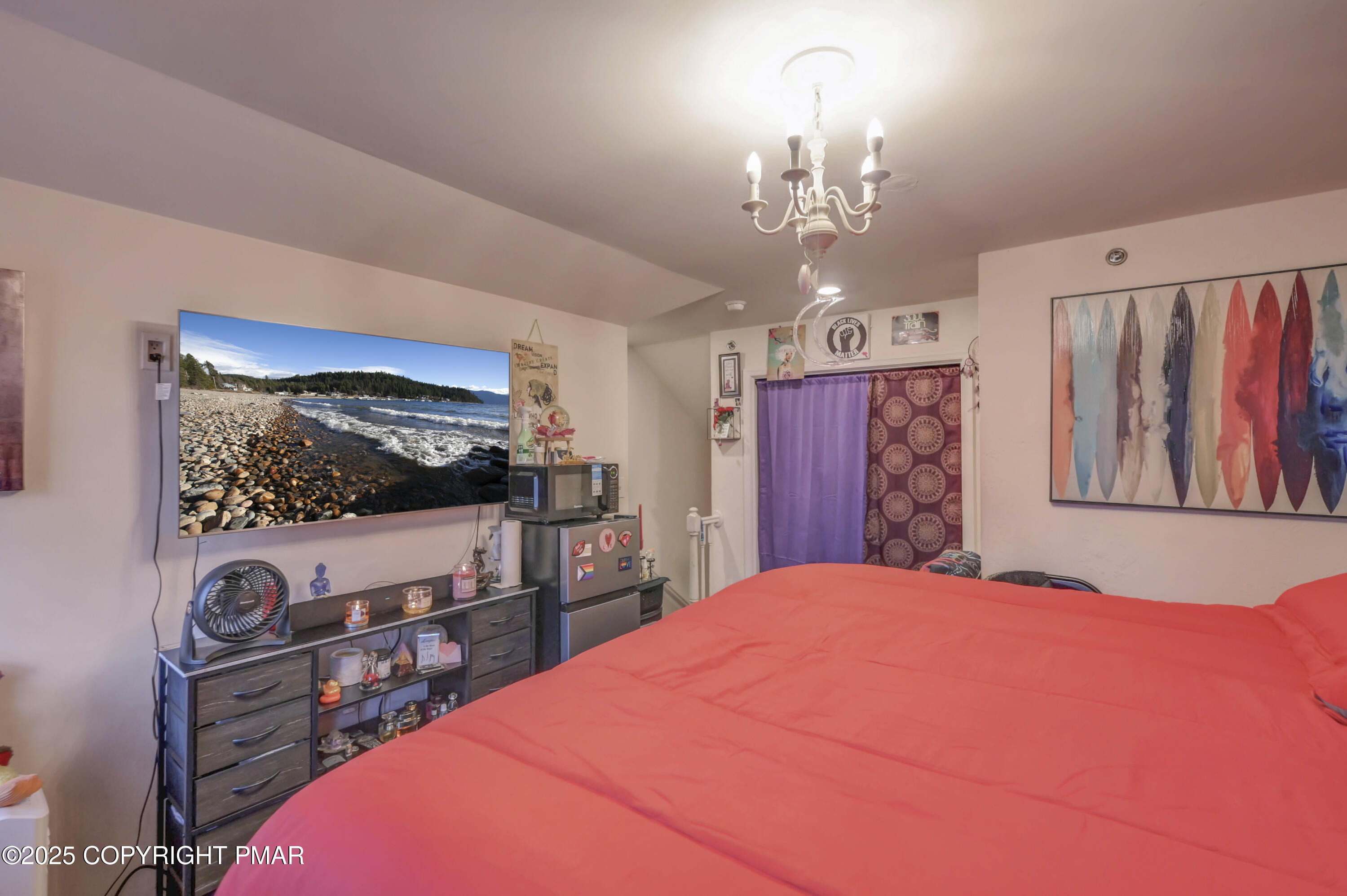 18 Elm Court, Unit UL3 East Stroudsburg, PA 18301 - Photo 40 of 48 a bedroom with a bed and a flat screen tv