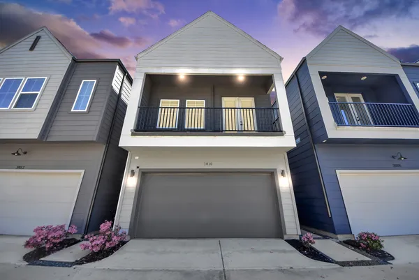 a front view of a house