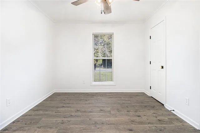 wooden floor in an empty room