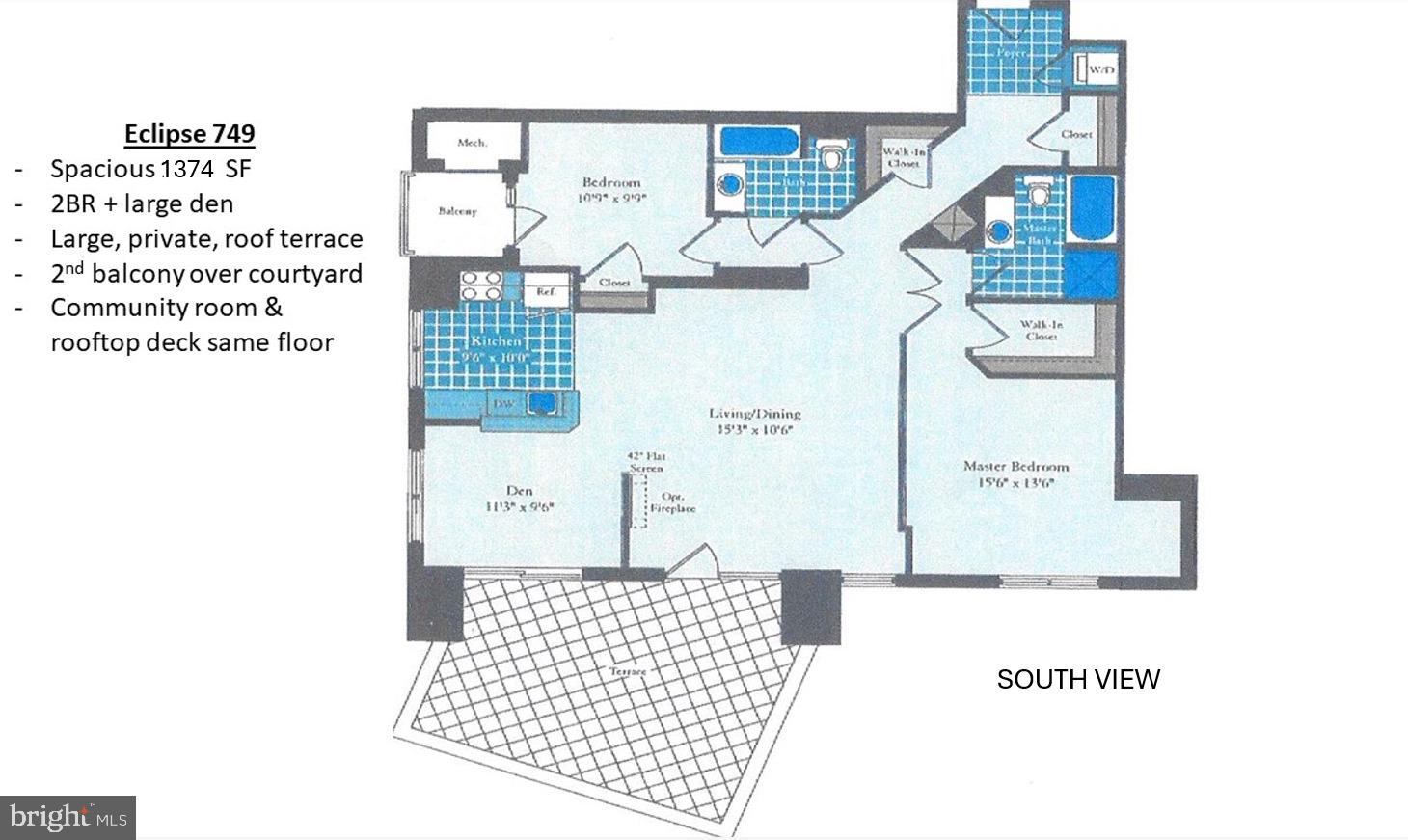 3650 South Glebe Road, Unit 749 Arlington, VA 22202 - Photo 54 of 54 Floor Plan