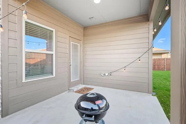 a backyard of a house