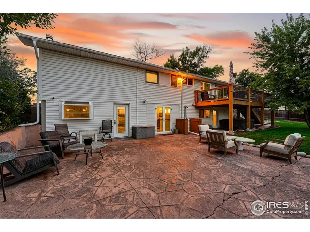 a view of a house with a patio
