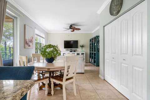 a view of entryway and dining room