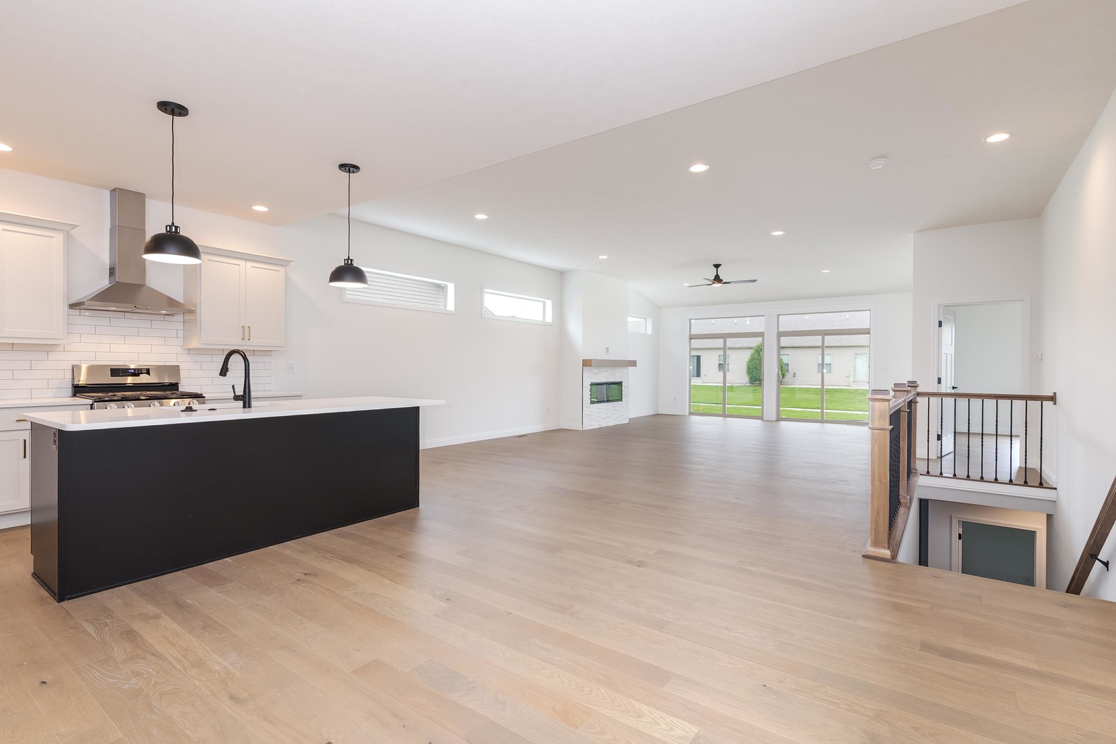 1922 Dunraven Road Bloomington, IL 61704 - Photo 9 of 55 a view of kitchen with cabinets and wooden floor