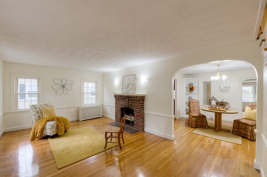 13 Westbrook Road Worcester, MA 01602 - Photo 10 of 41 a living room with furniture and a fireplace
