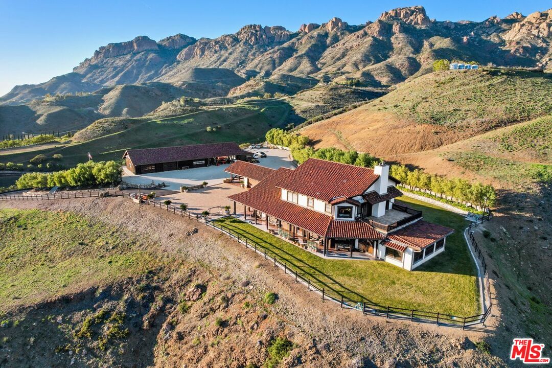 12486 Yerba Buena Road Malibu, CA 90265 - Photo 46 of 68 an aerial view of a house with a garden