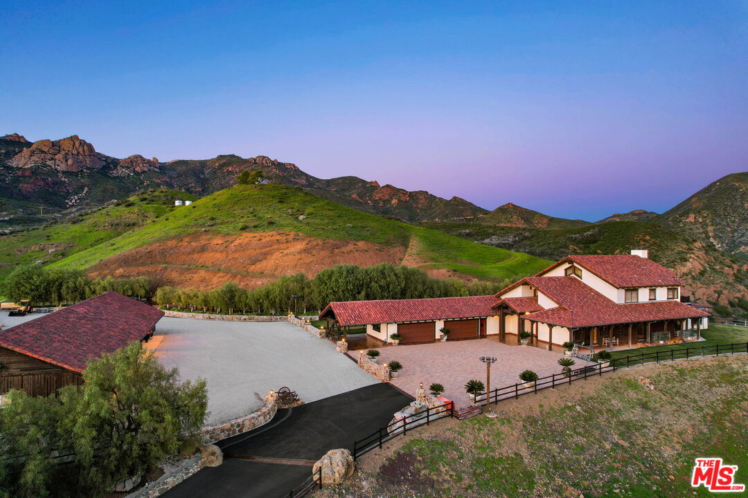 12486 Yerba Buena Road Malibu, CA 90265 - Photo 56 of 68 an aerial view of a house with a garden