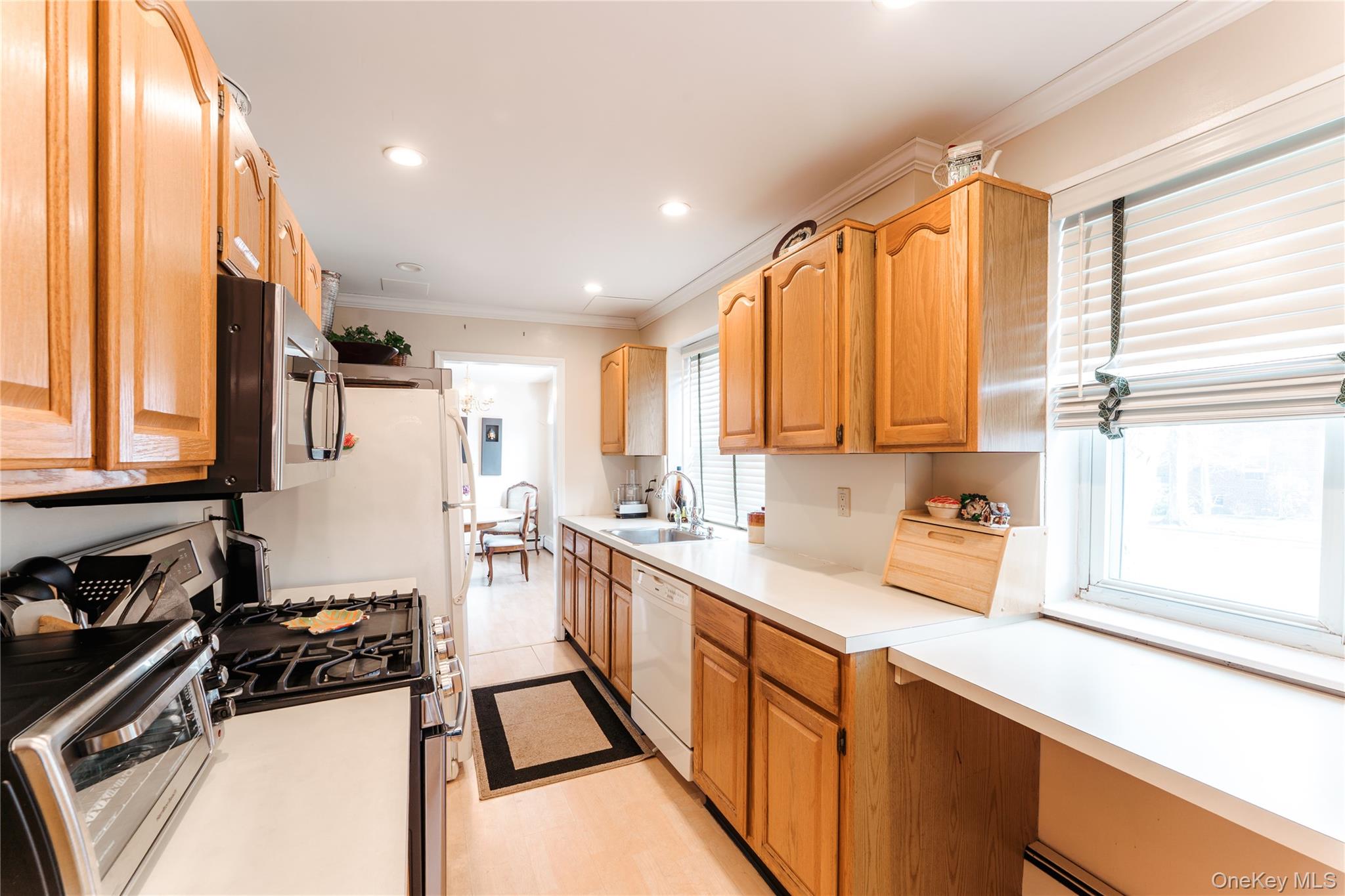 200 South Middle Neck Road, Unit F6 Great Neck, NY 11021 - Photo 7 of 16 a kitchen with a sink appliances cabinets and a window