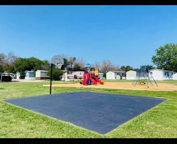 a view of outdoor space with seating