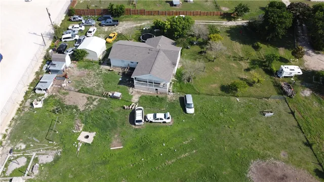 a house view with a garden space