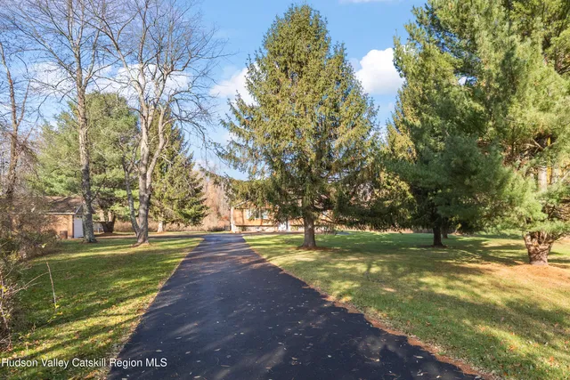 a view of outdoor space with garden