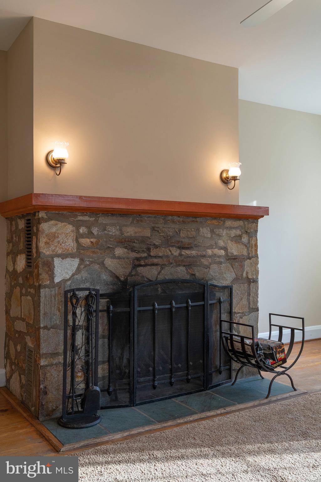 4609 Wards Chapel Road Owings Mills, MD 21117 - Photo 14 of 64 Wood burning fireplace in living room