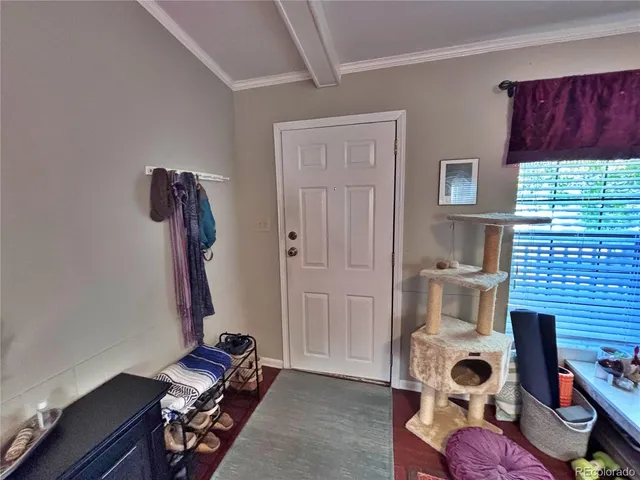 a view of room with gym equipment