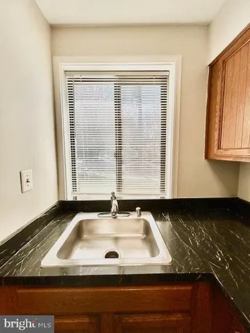 a view of a car park in front of a door