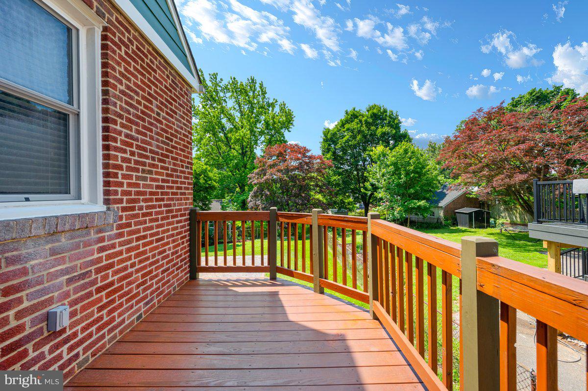 6 East Hamilton Avenue Silver Spring, MD 20901 - Photo 33 of 47 Side Deck not staged