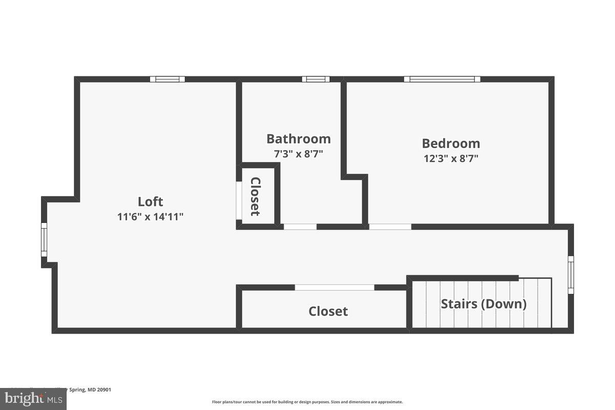 6 East Hamilton Avenue Silver Spring, MD 20901 - Photo 45 of 47 Upper Level Floor Plan